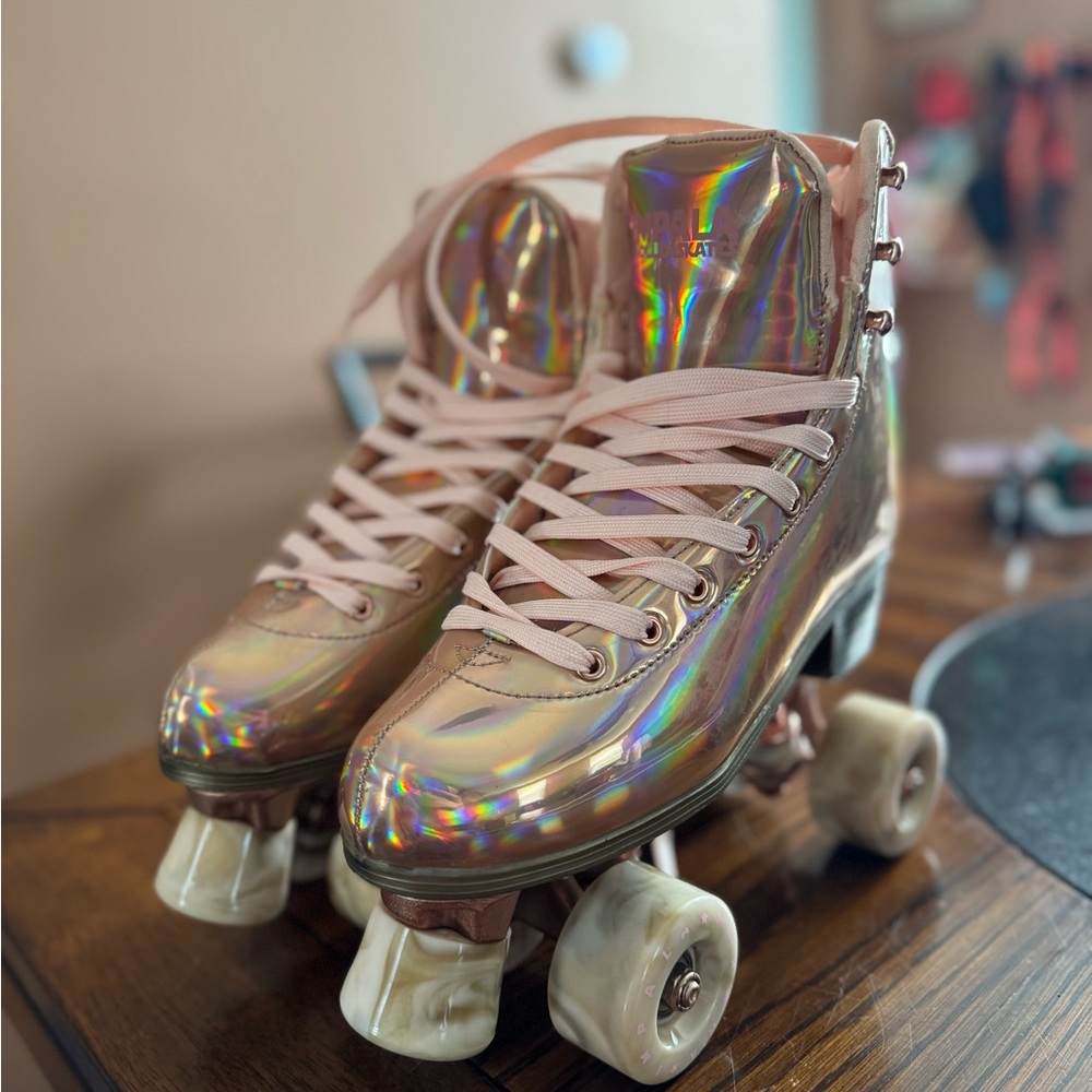 Holographic impala Roller Skates